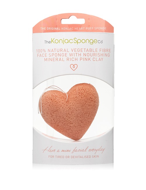 Buy The Konjac Sponge Company Konjac Heart Sponge with Pink French Clay