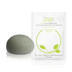Konjac Sponge Puff With French Green Clay